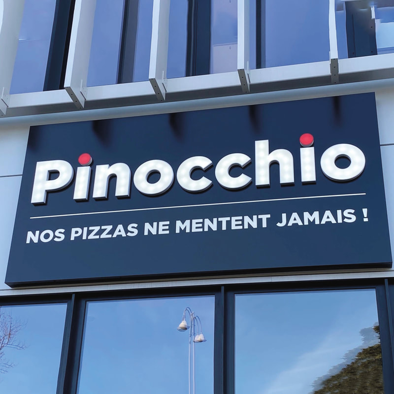 Enseigne Lumineuse pour le restaurant Pinocchio